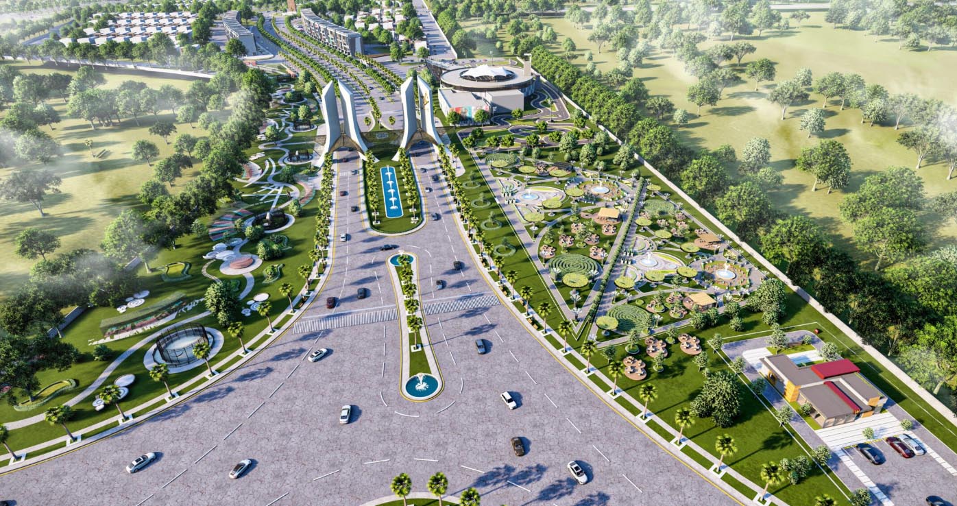Aerial view on the Soul City Map