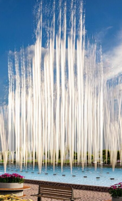 Dancing fountains by the Soul City Location